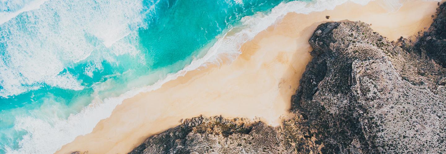 shoreline from above