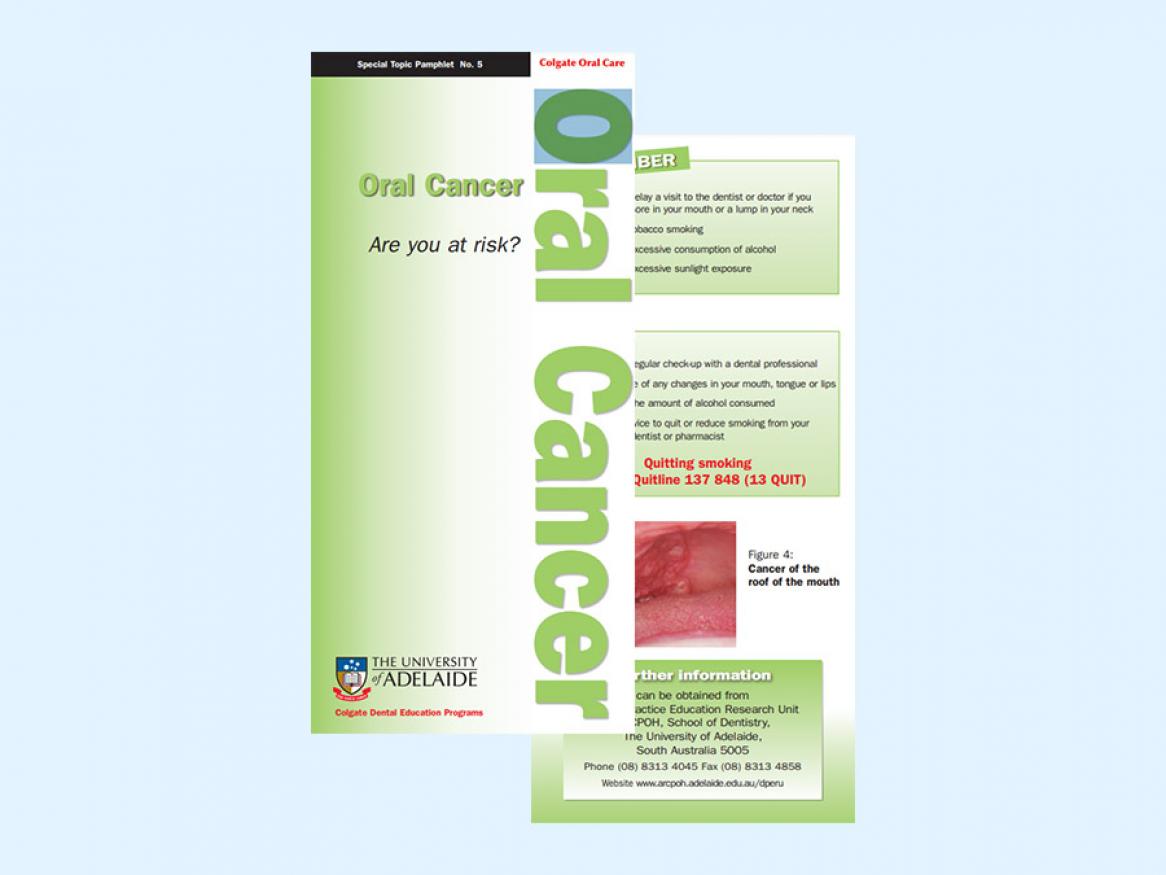 View the patient pamphlet on oral cancer