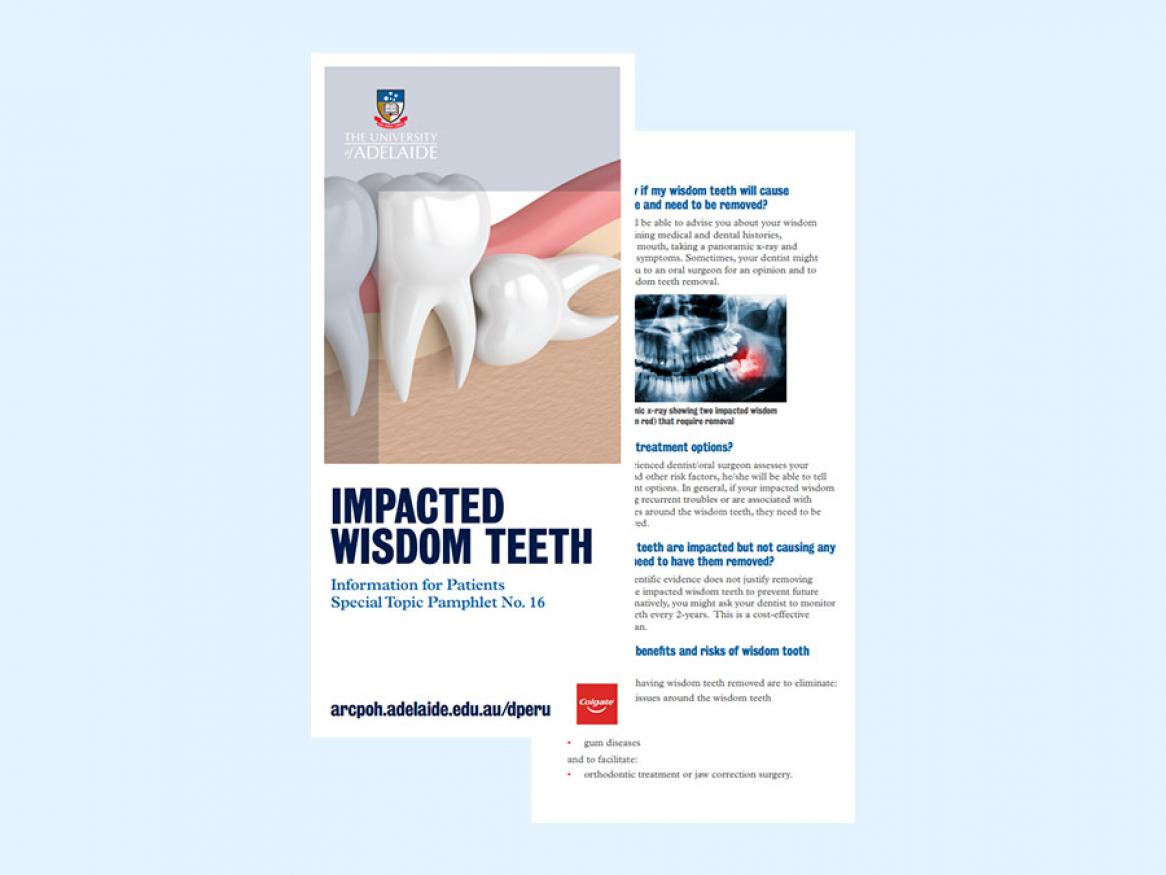 View the pamphlet on impacted wisdom teeth