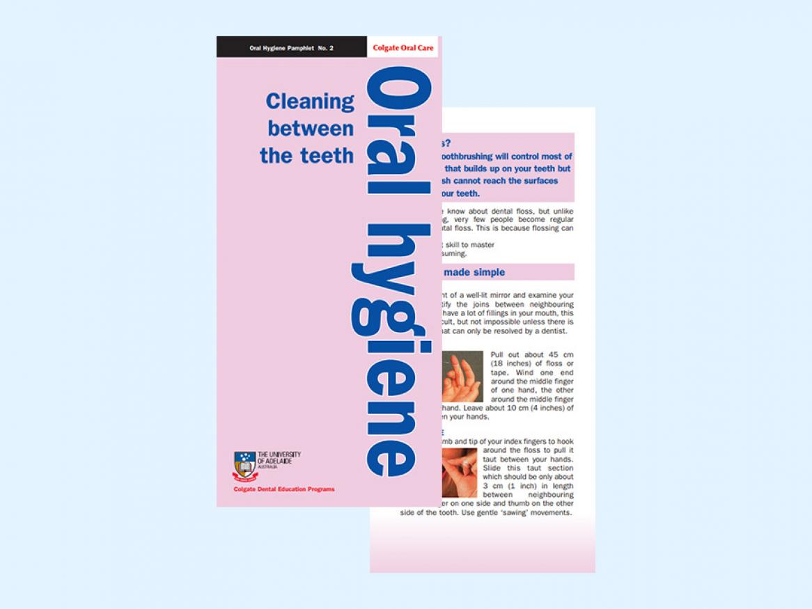 View the pamphlet on cleaning between the teeth