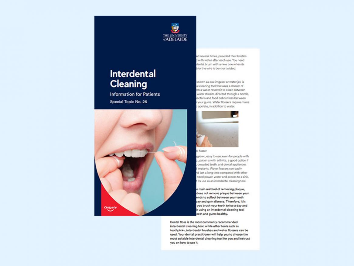 View the pamphlet - interdental cleaning