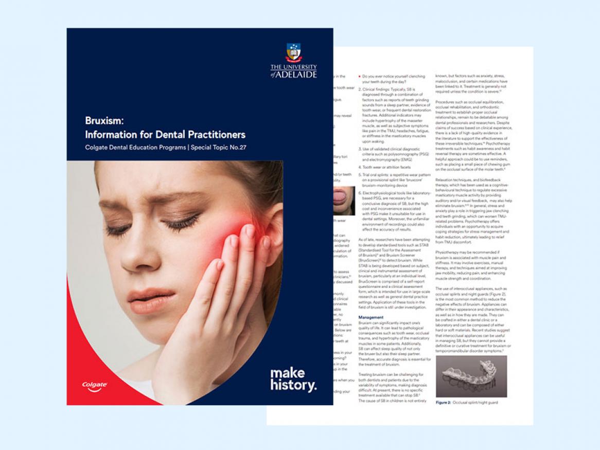 View the practice information sheet on bruxism