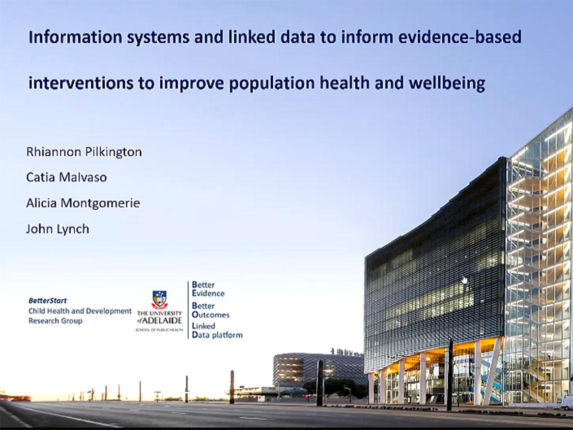 Information systems and linked data to inform evidence-based interventions to improve population health and wellbeing