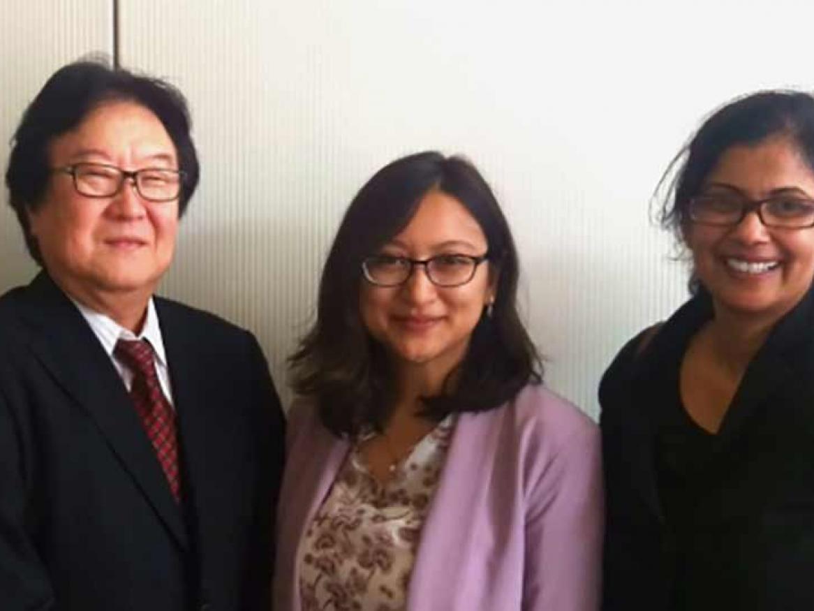 Prof Masafumi Kuzuya, Dr Beatriz Martens and Prof Renuka Visvanathan