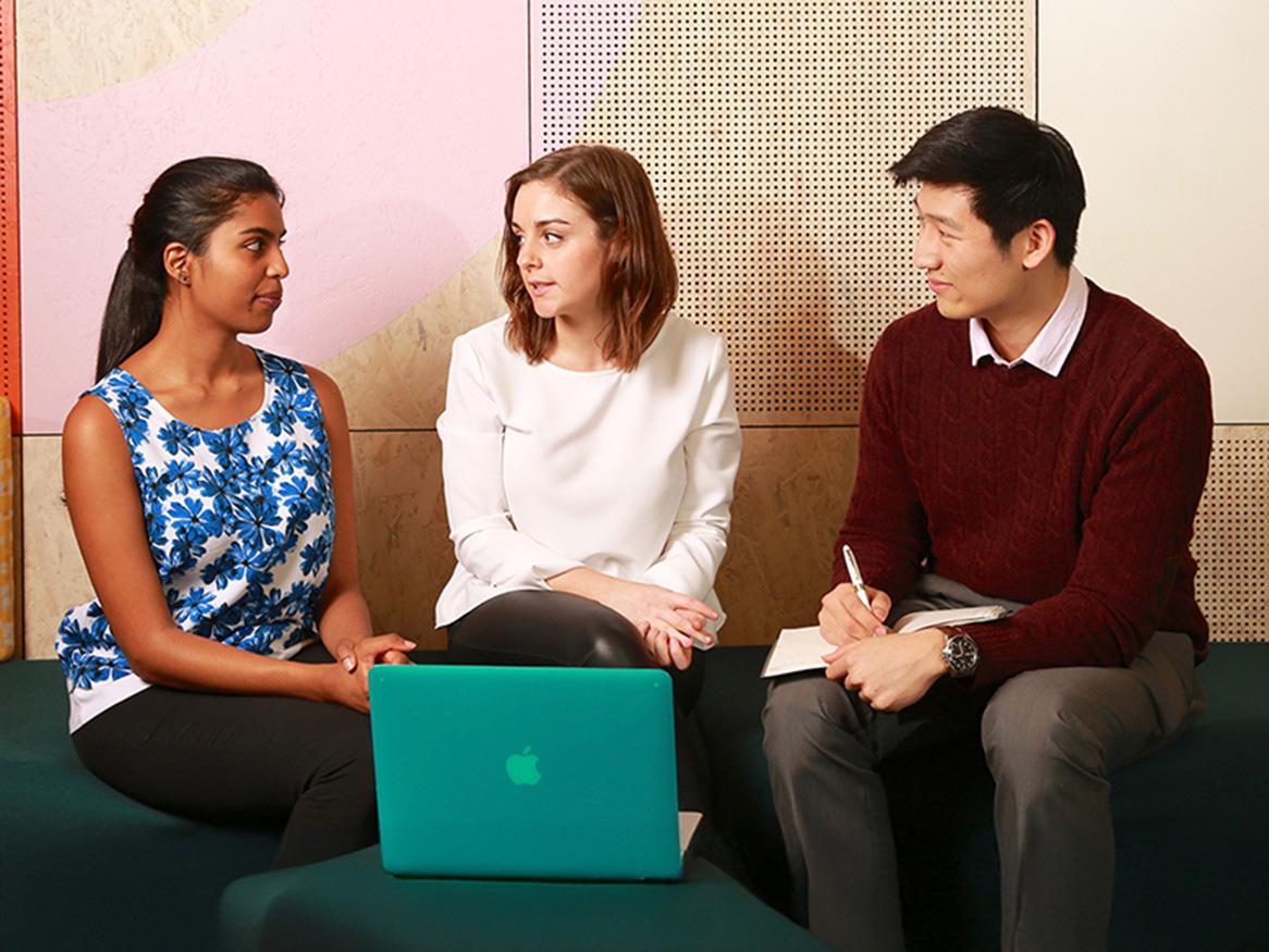Students chatting