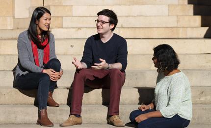 Students chatting