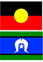 The Aboriginal flag and the Torres Strait Islander flag
