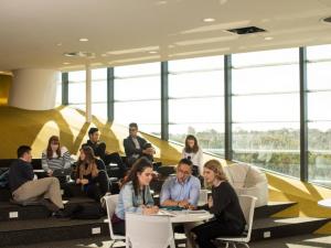students in study room