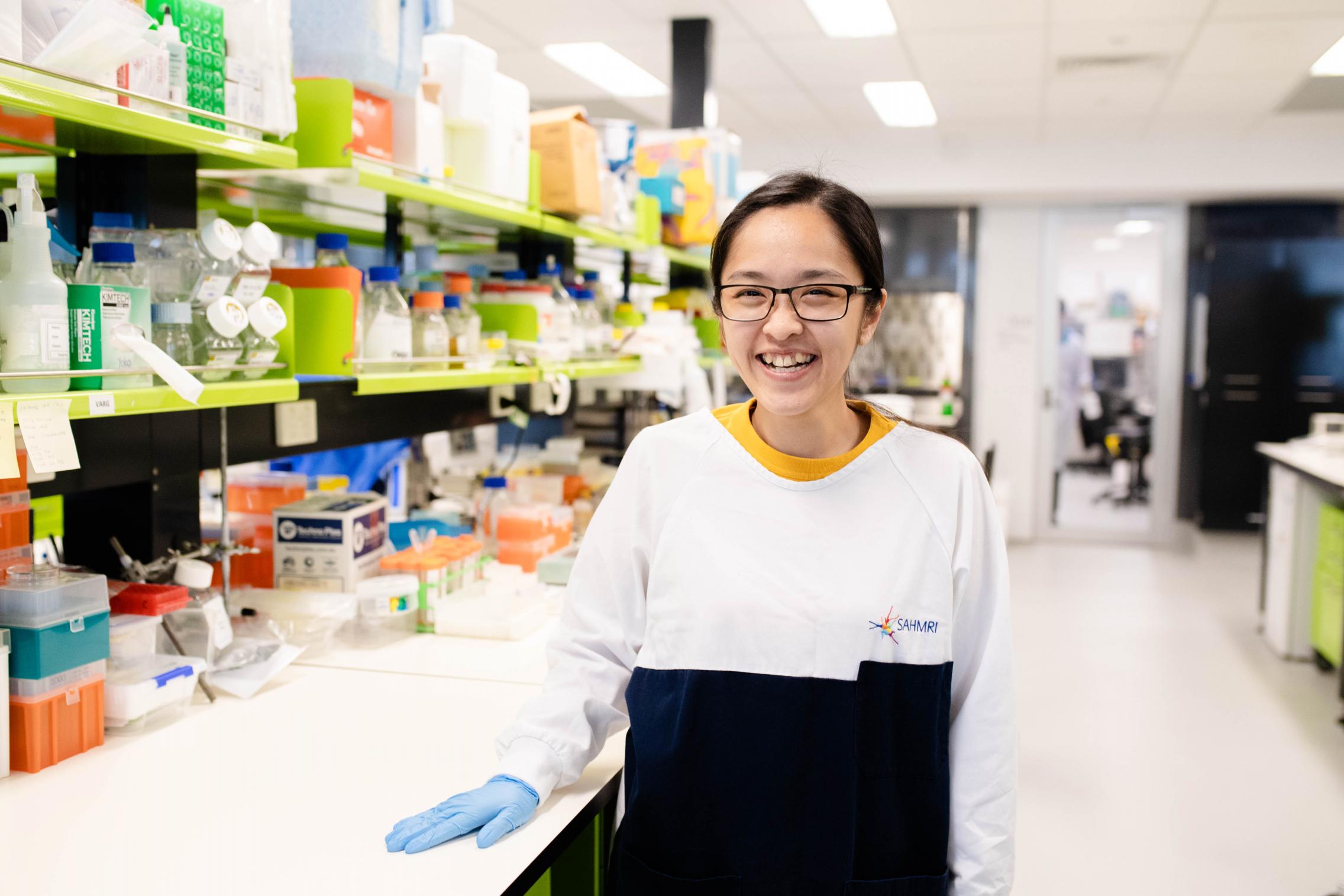 Image of Yoko in her lab