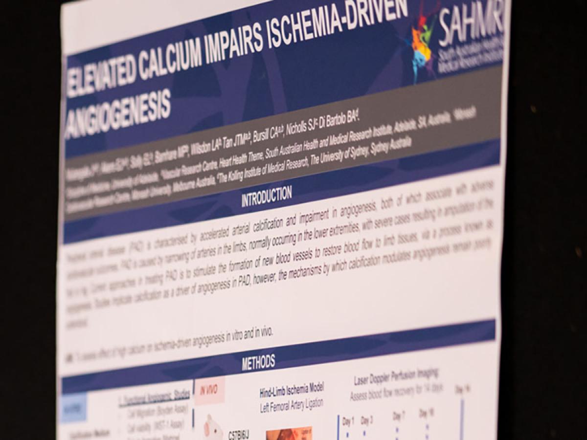 A student poster from the conference