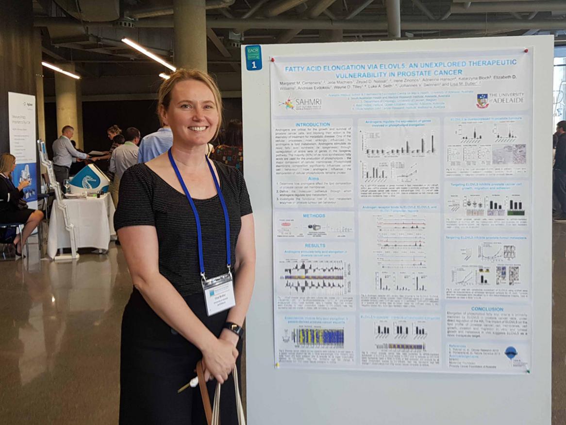 Lisa Butler presents our work at the EACR meeting in Spain